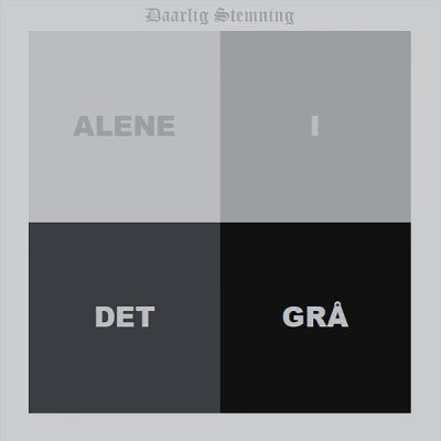 画像1: Daarlig Stemning - Alene i det gra / EP